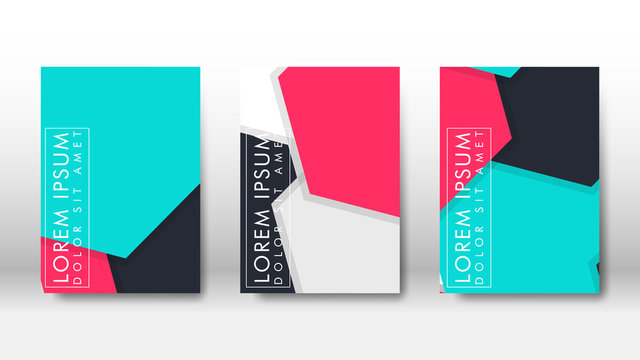 Abstract cover with hexagon elements. book design concept. Futuristic business layout. Digital poster template.
