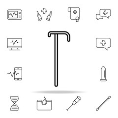 cane icon. Medical icons universal set for web and mobile