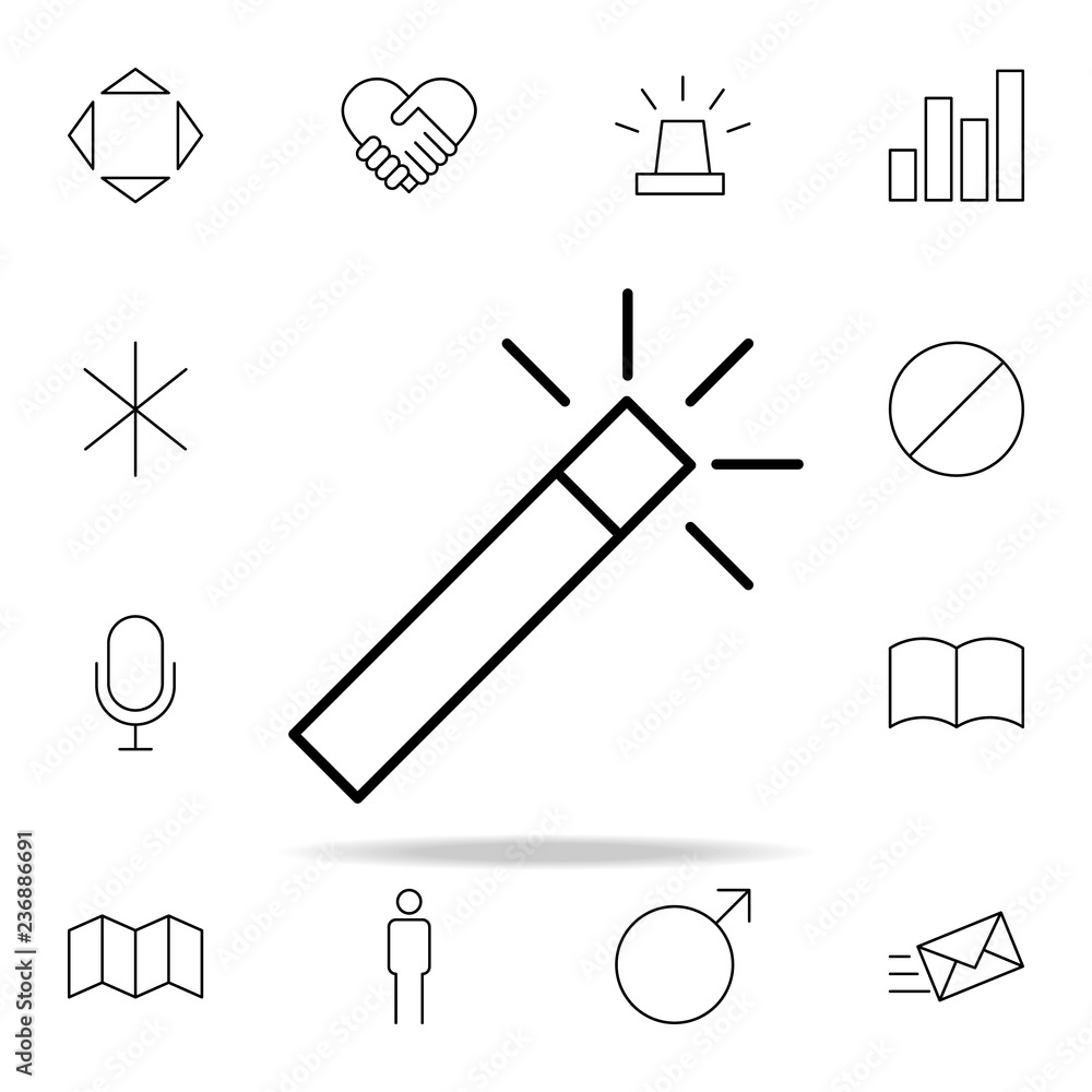 Poster magic wand icon. minimal universal theme icons universal set for web and mobile