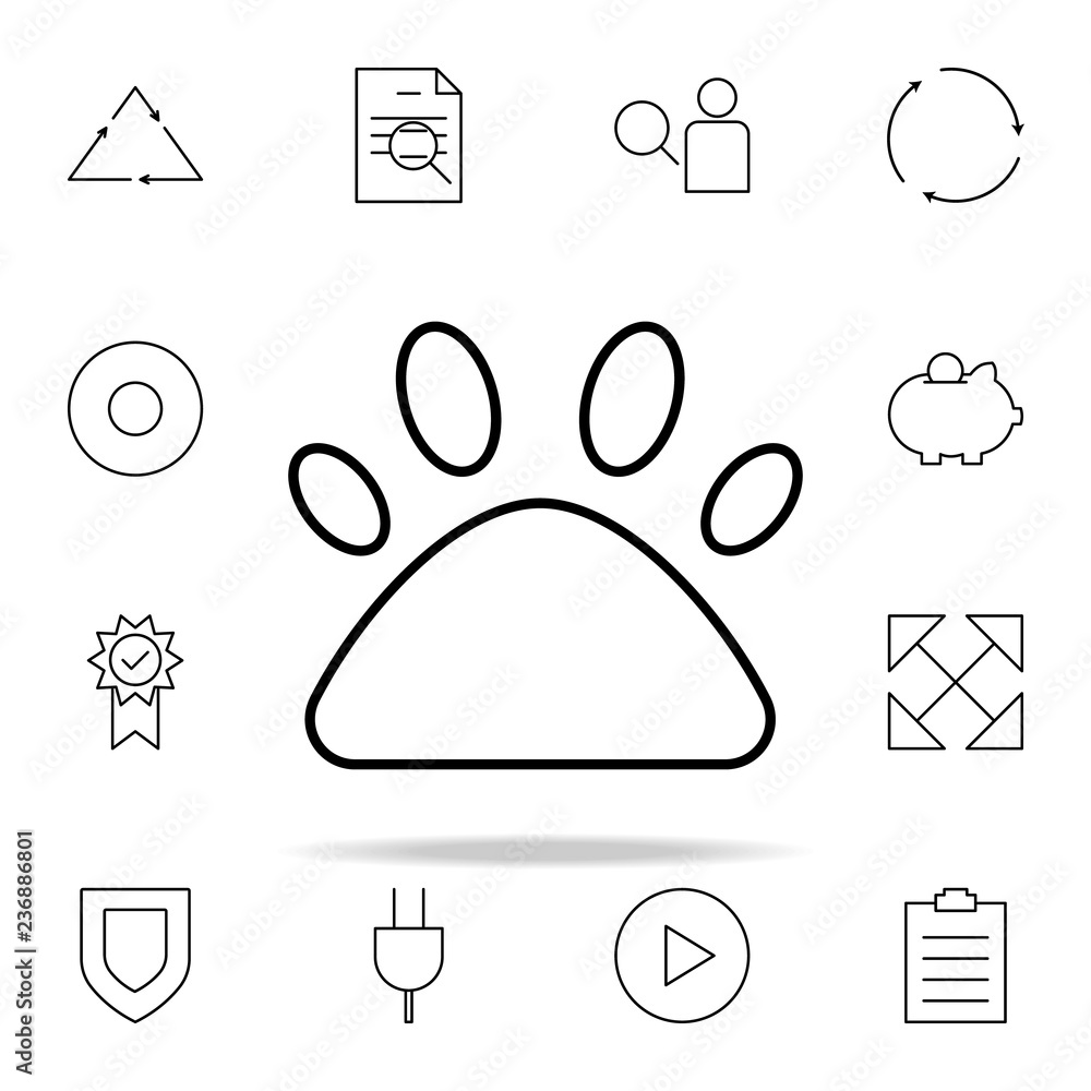 Poster pets icon. minimal universal theme icons universal set for web and mobile