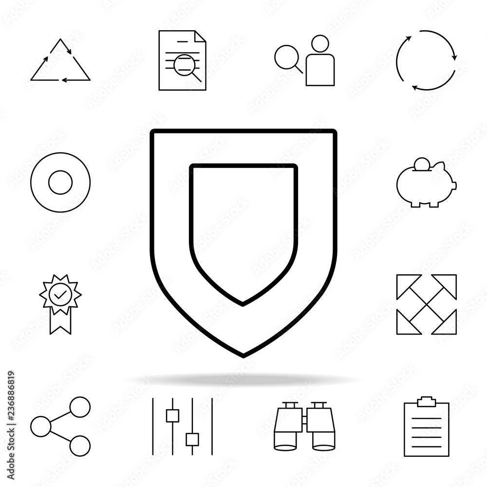 Poster protection icon. minimal universal theme icons universal set for web and mobile