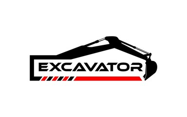 logo excavator design inspiration. can be for logos of real estate, construction, industry and others