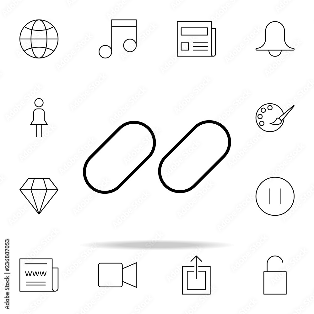 Poster unlinked icon. minimal universal theme icons universal set for web and mobile