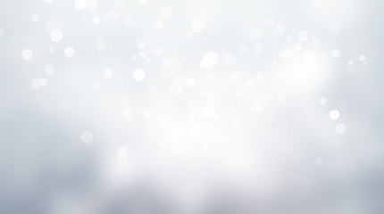 Obraz na płótnie Canvas white and gray blur abstract background. bokeh christmas blurred beautiful shiny Christmas lights