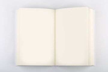 Blank White Book Or Notebook Isolated On White
