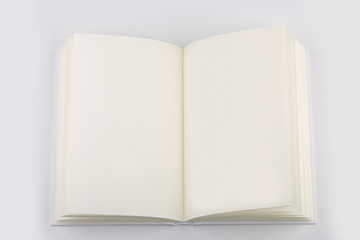 Blank White Book Or Notebook Isolated On White