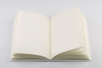 Blank White Book Or Notebook Isolated On White