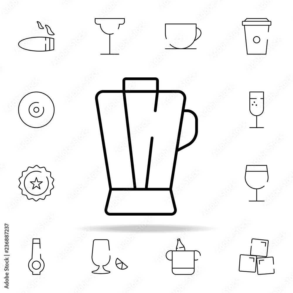 Poster blender icon. bar icons universal set for web and mobile