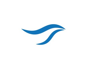 Water Wave symbol and icon Logo Template
