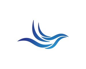 Water Wave symbol and icon Logo Template