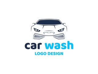 Car wash logo vector inspiration
