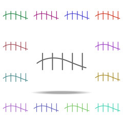 constancy icon. Elements of speedometer in multi color style icons. Simple icon for websites, web design, mobile app, info graphics