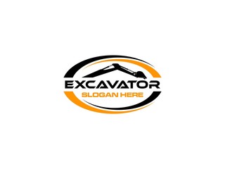 logo excavator design inspiration. can be for logos of real estate, construction, industry and others