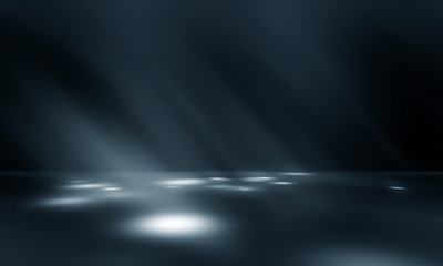 Dark black studio room with spotlight backdrop wallpaper, blank perspective for show or display your product montage or artwork. 