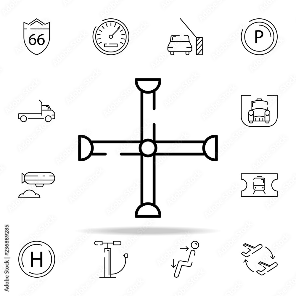 Poster tool key icon. transportation icons universal set for web and mobile