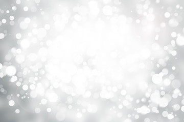 white blur abstract background. bokeh christmas blurred beautiful shiny Christmas lights