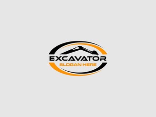 logo excavator design inspiration. can be for logos of real estate, construction, industry and others