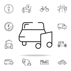 Fototapeta na wymiar auto music icon. transportation icons universal set for web and mobile