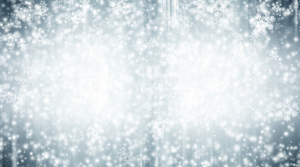 white blur abstract background. bokeh christmas blurred beautiful shiny Christmas lights. Snow background.