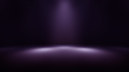 Purple empty room studio gradient used for background and display your product