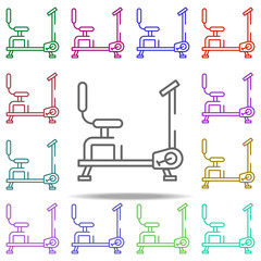 bike, exercise icon. Elements of gym in multi color style icons. Simple icon for websites, web design, mobile app, info graphics