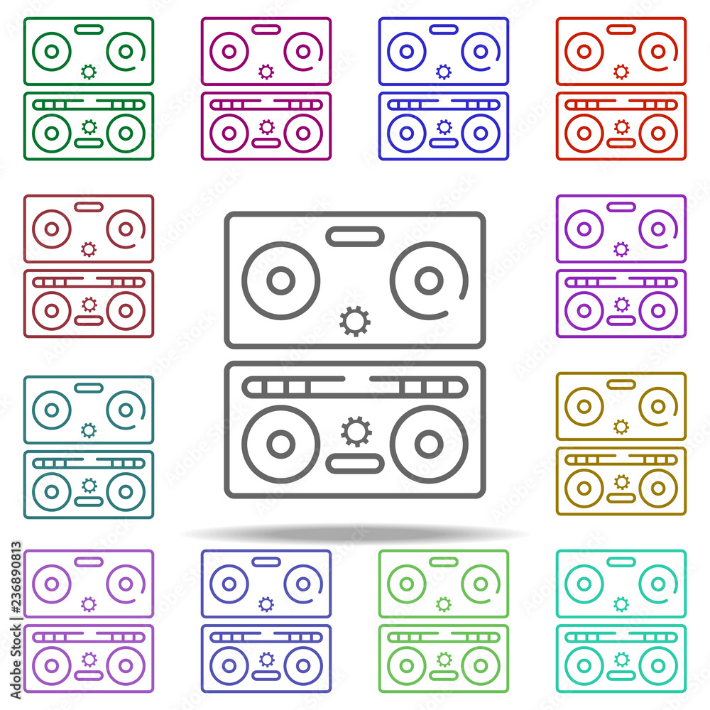 Poster dumbbell icon. elements of gym in multi color style icons. simple icon for websites, web design, mob