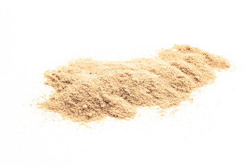 Obraz na płótnie Canvas sand on white background. grain of sand