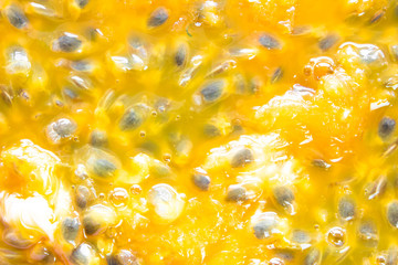 yellow passion fruit texture background.
