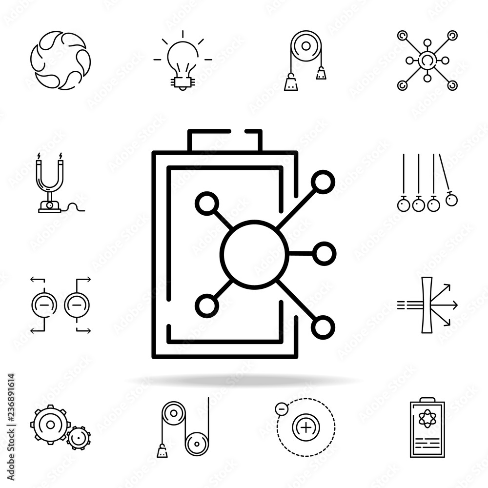 Poster formula icon. physics icons universal set for web and mobile