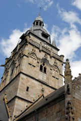 Clocher de l'église de Villedieu-les-Poêles, département de la Manche, France