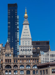 Fototapeta na wymiar towers rooftop aUnion Square Manhattan Landmarks in New York City USA