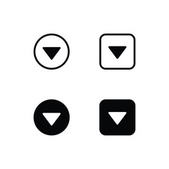 Dropdown Icon Logo Vector Symbol. Menu Icon