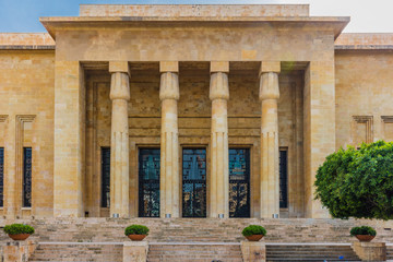 Naklejka premium Muzeum Narodowe w Bejrucie, stolica Libanu na Bliskim Wschodzie