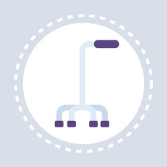 orthopedic walking stick icon healthcare medical service logo medicine and health symbol concept flat