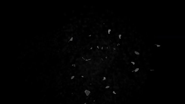 4k broken glass crystal crystals background,debris explosion collapse fireworks particles avalanches,passion backdrop.