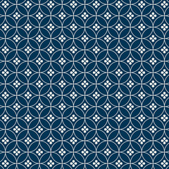 Seamless Japanese pattern with seven jewels (Shippou) motif vector