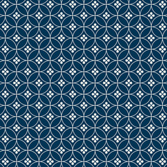 Seamless Japanese pattern with seven jewels (Shippou) motif vector