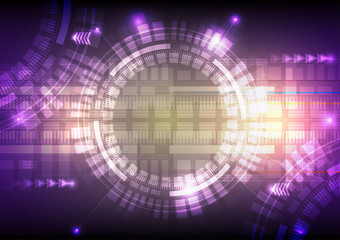 Obraz premium Digital technology abstract background. Vector illustration