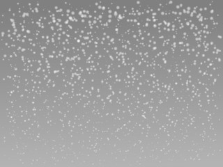 Snowflakes falling from the sky in foggy weather on snowy road at day vector illustration
