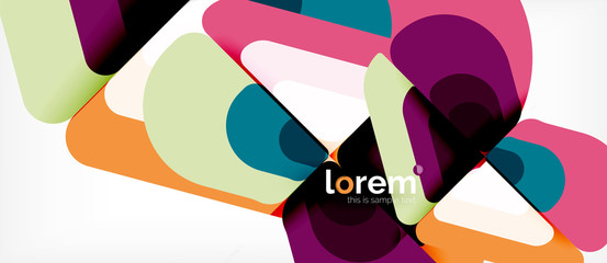Abstract background multicolored geometric shapes modern design