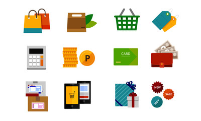 shopping icons