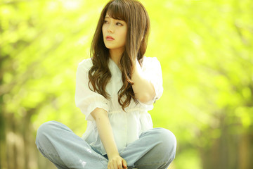 Obraz premium 女性ポートレート