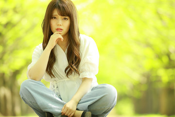 Obraz premium 女性ポートレート