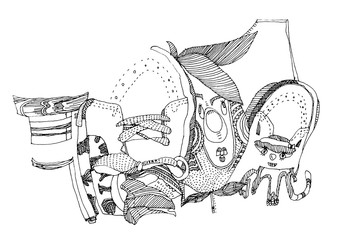 お気に入りの靴を履いて