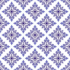 Tafelkleed floral damask pattern © flworsmile