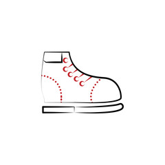 leather, shine, shoe 2 colored line icon. Simple colored element illustration. leather, shine, shoe outline symbol design from laundry and dry set