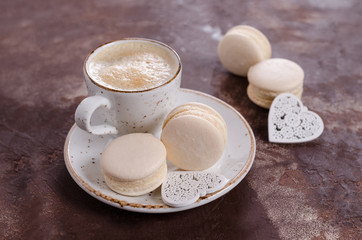 Traditional beige macaroons