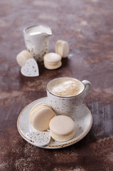 Traditional beige macaroons