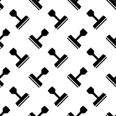 Rubber Stamp Seamless Pattern