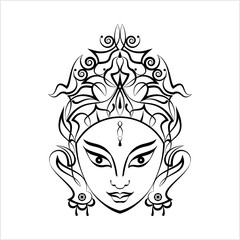 Durga Goddess Of Power, Divine Mother Of The Universe Design